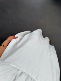 Beyaz Ayarlanabilir Askılı Yarım Astarlı Müslin Elbise Gaus00244GausELBİSEGU1001565