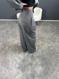 Ketrina Gri Tasarım Blazer Ceket İkili TakımGausTAKIMGU004368