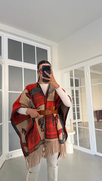 Orange At Desenli Saçaklı Premium Pelerin GAUS-02171GAUSJacketsGAUS-02171