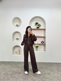 Albi Kahve Modal Kumaş Kapüşonlu TakımGausTAKIMGU00903572