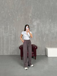 Kahve Beli Lastikli MD Muadil Tensel Pantolon Gaus00190GausPANTOLONGU1001441