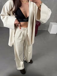 Rozali Taş Gabardin Kimono İkili TakımGausTAKIMGU100561