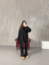 Helena Siyah ZR Model Drapeli Astarlı ElbiseGausELBİSEGU10094