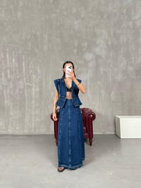 Novat Lacivert Uzun Denim EtekGausETEKGU100690
