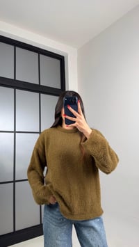 Yeşil Yumuşak Dokulu Triko Kazak GAUS-00967GAUSKAZAKGAUS-00967