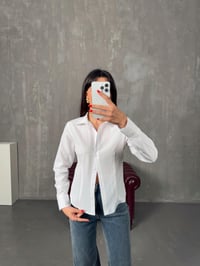 Neval Beyaz Slim Fit GömlekGausGÖMLEKGU00904331