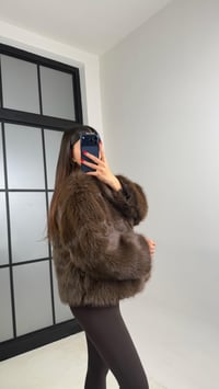 Acı Kahve Astarlı Tokalı Premium Kürk GAUS-00867GAUSCEKETGAUS-00867