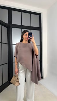 Vizon Vatkalı Asimetrik Bluz GAUS-01186GAUSالبلوزات GAUS-01186