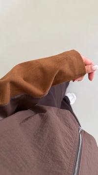 Kahve Kapüşonlu Kadife Kol Detaylı Hırka Beli Lastikli Pantolon İkili Modal Takım GAUS-02060GAUSTAKIMGAUS-02060
