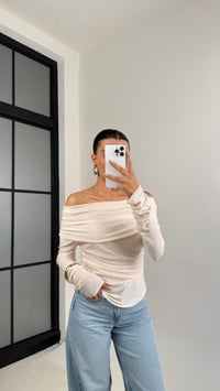 Krem Madonna Yaka Triko Kazak GAUS-0086GAUS الكنزات GAUS-0086