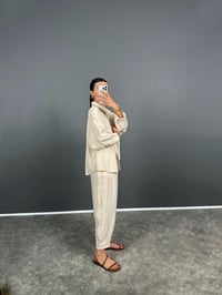 PRY Krem Premium Tensel Pantolon Gömlek TakımGausTAKIMGU008520