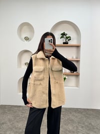 Mude Bej Belden Lastikli Yumoş YelekGausYELEKGU00903726