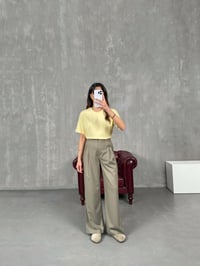 Rigal Haki Ön Düğme Detaylı Kumaş PantolonGausPANTOLONGU100752