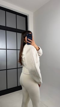 Krem Gold Düğmeli Belden Oturtma Kaşe Ceket GAUS-00849GAUSCEKETGAUS-00849