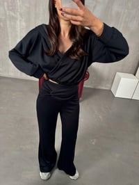 Galew Siyah Oys Modal Kumaş TakımGausTAKIMGU00904002