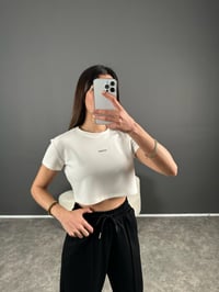 Oysh Beyaz Modal Kumaş Baskılı Tshirt GausTSHIRTGU004587