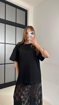 Siyah Dantel Detaylı Modal Kumaş Elbise GAUS-01105GAUSDressesGAUS-01105