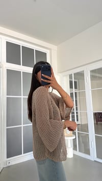Vizon Ajurlu Triko Bluz GAUS-02064GAUSالبلوزات GAUS-02064