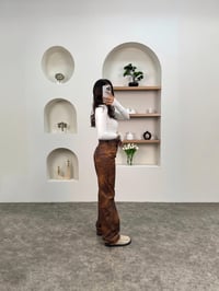 Vero Kahve Desenli Yıkama Kaplamalı PantolonGausPANTOLONGU00903739