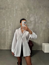 Athen Beyaz ZR Model Oversize Tasarım GömlekGausGÖMLEKGU00904213