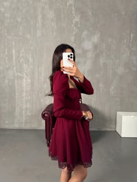 Norbe Bordo Tasarım Prenses ElbiseGausELBİSEGU00903899