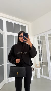 Siyah Tokalı Kaşe Premium Ceket GAUS-02102GAUSJacketsGAUS-02102