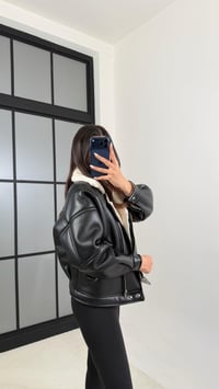 Beyaz İçi Peluşlu Deri Mont GAUS-00608GAUSMONTGAUS-00608