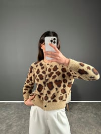 Leopar Yumuşak Dokulu Hırka GausHIRKAGU004199