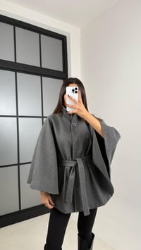 Antrasit Kuşaklı Premium Kaşe Panço GAUS-00443GAUSPançoGAUS-00443