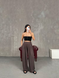 Kahve Premium Modal Kumaş Oys Pantolon Gaus00269 GausPANTOLONGU1001621