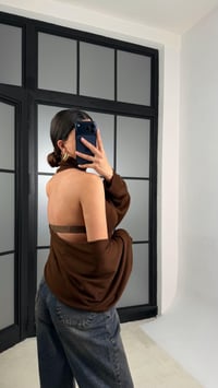 Kahve Bolero Detaylı İkili Triko Takım GAUS-01170GAUSBLUZGAUS-01170