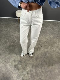 Beyaz Wide Leg JeanGausDENİM PANTOLONGU004571
