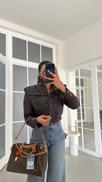Kahve Dik Yaka Astarlı Vatkalı Muadil Deri Ceket GAUS-02162GAUSJacketsGAUS-02162