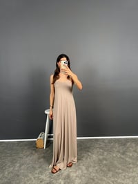 Amor Vizon Askılı Modal Kumaş Uzun ElbiseGausELBİSEGU008607