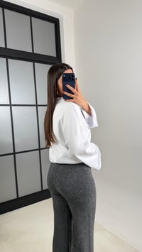 Antrasit Beli Lastikli Yumuşak Dokulu Triko Pantolon GAUS-00652GAUSPANTOLONGAUS-00652