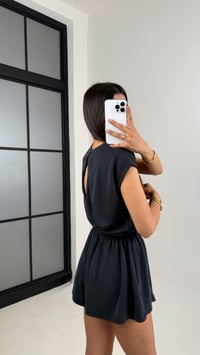 Antrasit Oys Muadil Sırt Dekolteli Modal Şortlu Tulum Gaus00596GausTULUMGU1002395