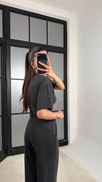 Siyah Bluz Beli Lastikli Pantolon Muadil Takım GAUS-01547GAUSTAKIMGAUS-01547