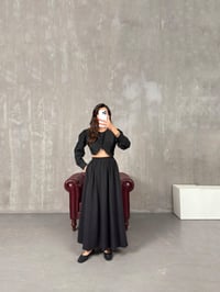 Mona Siyah Tensel Cepli Uzun EtekGausETEKGU100434
