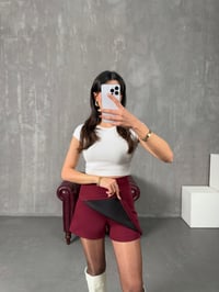 Valenti Bordo Simetrik Kesim Şort EtekGausETEKGU100112