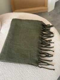 Haki Saçaklı Atkı GAUS-00124GAUSÜST GİYİMGAUS-00124