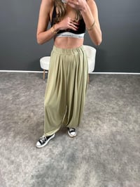 Leny Yeşil Modal Şalvar Pantolon GausPANTOLONGU004371