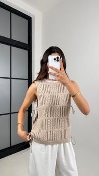 Vizon Jakarlı Yan Bağlama Dekolteli Triko Kazak Gaus00568GausTRİKOGU1002323