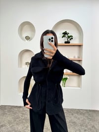 Mude Siyah Belden Lastikli Yumoş YelekGausYELEKGU00903725