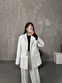 Mage Beyaz Kaşe Premium Astarlı CeketGausCEKETGU00903999