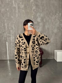 Sance Bej Leopar Desenli HırkaGausHIRKAGU00903854