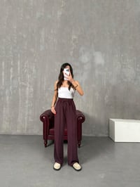 Vilde Bordo Çımalı Yıkamalı Oys Muadil PantolonGausPANTOLONGU100443