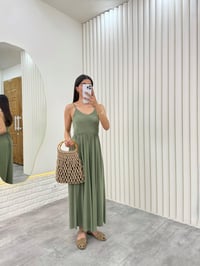 Yeşil Askısı Ayarlanabilir Modal Kumaş Tulum Gaus00331GausTULUMGU1001768