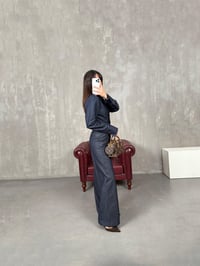 Vesa Lacivert Wide Leg JeanGausDENİM PANTOLONGU100624