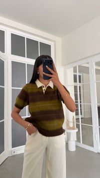 Yeşil Polo Yaka Yumuşak Dokulu Kazak GAUS-02179GAUSSweaterGAUS-02179