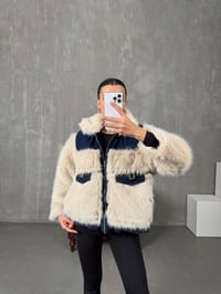 Monty Taş Peluş Kürk Denim Karışımlı Tasarım CeketGausCEKETGU100116